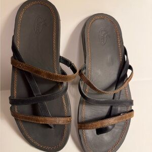 Chaco Leather Strappy Thong Sandals